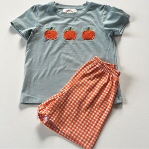 Pumpkin Shorts Set